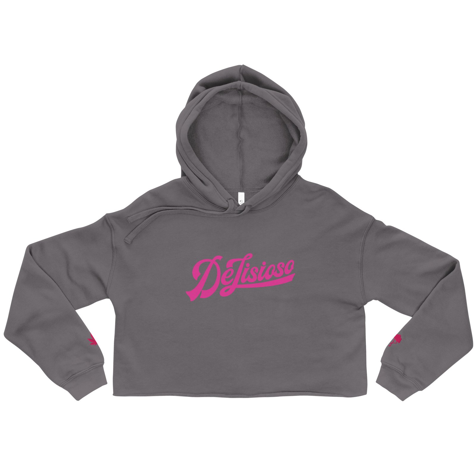 Pink DeLIsioso Crop Hoodie - Image 3