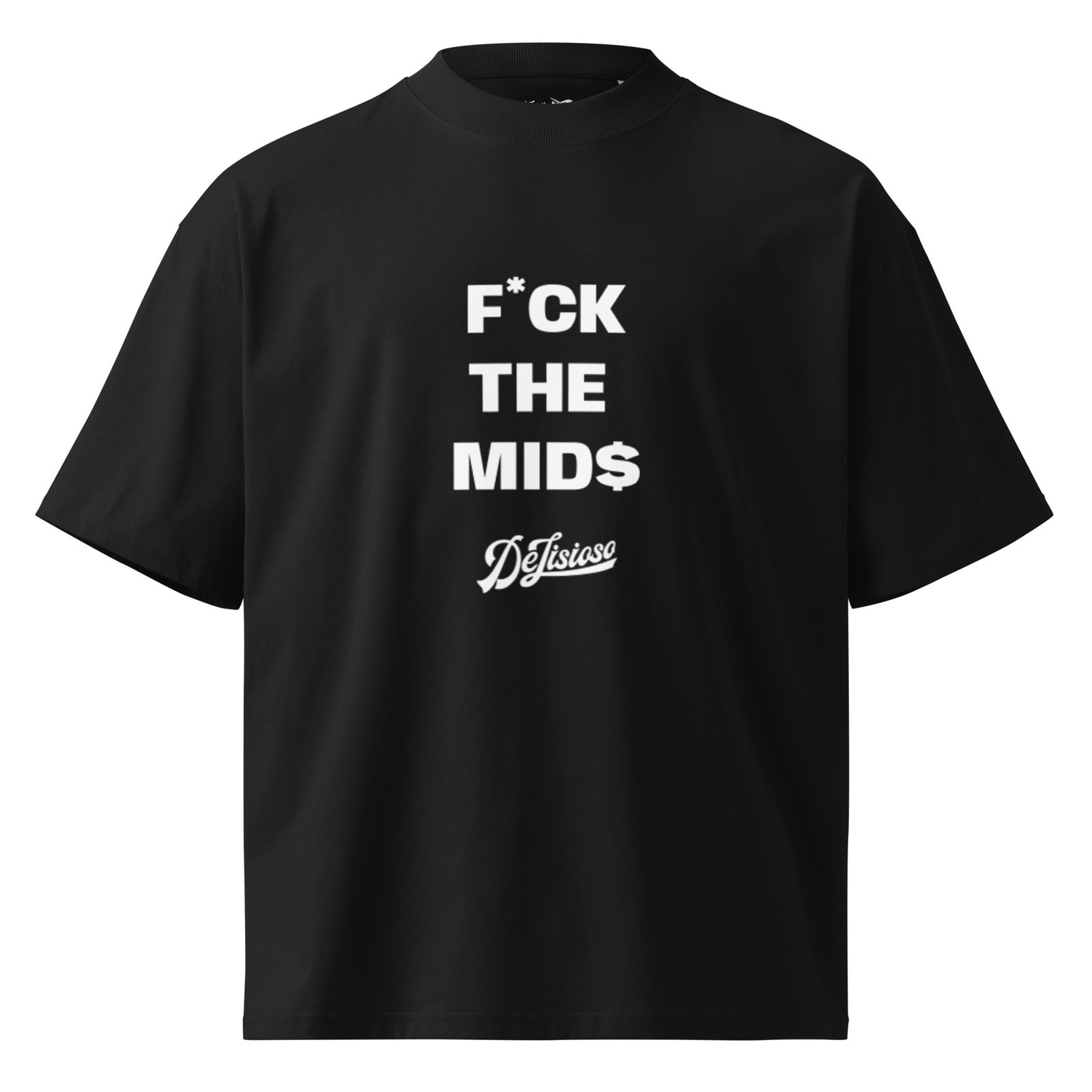 "FTM" organic oversized high neck t-shirt
