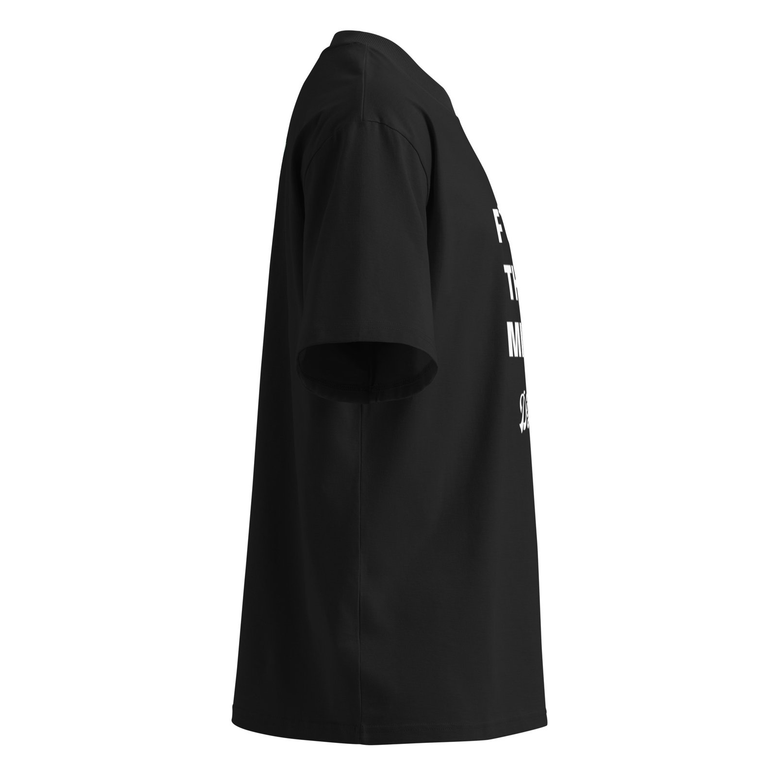 "FTM" organic oversized high neck t-shirt - Image 3